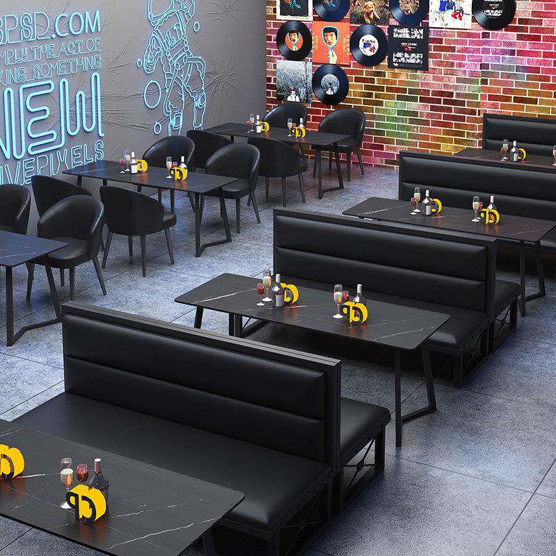 覆古工业风酒吧清吧烧烤店桌椅咖啡饭厅音乐餐吧酒馆沙发卡座餐桌