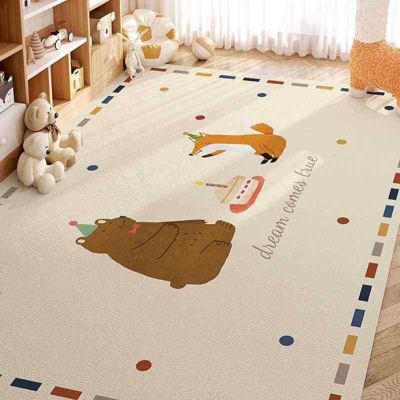 儿童玩具区地毯幼儿园地垫环保加厚大尺寸可擦洗垫子阅读区布置