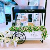 高定花车商场推广推车展示陈列架装 车 饰摆摊铁艺货架创意橱窗促销