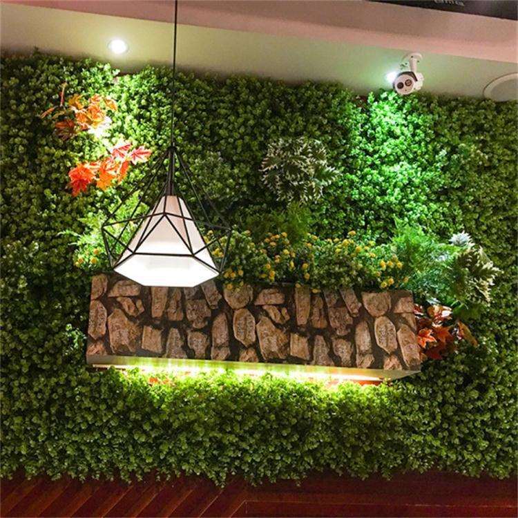 室内绿色植物装饰摆件仿真植物墙环保美观塑胶仿真草坪仿真植物墙