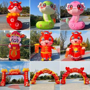 充气生日蛋糕充气模型装饰流行签到生日派对周年纪念充气卡通蛋糕