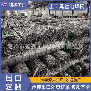 出口黑丝螺纹丝焊接电焊网圭亚那热销电焊网卷建筑粗丝电焊网厂家