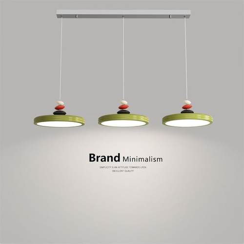 飞碟餐厅吊灯复古诧寂风三头餐桌饭厅吧台岛台灯现代简约中山灯具