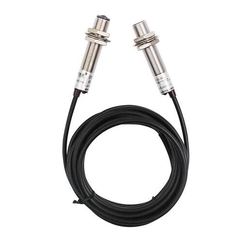 对射光电开关传感器激光红外DC12V/24V直流三线E3F-D20C1L远距离