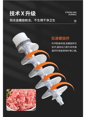 32糍号铝金电动肉机商32合用绞 绞辣椒机打粑灌肠机 绞鱼机绞鸡架