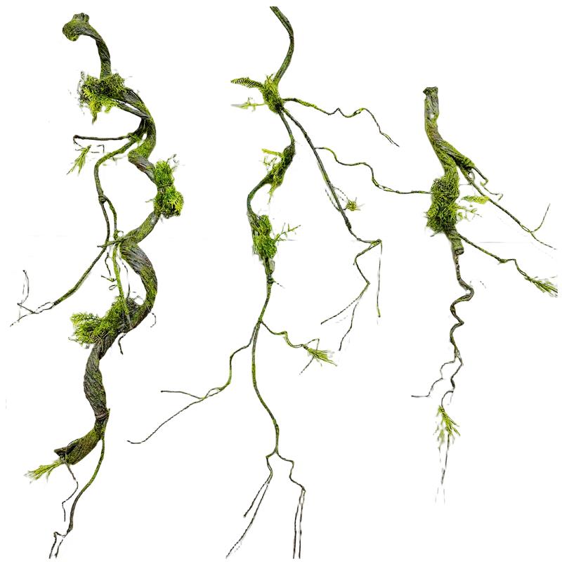 苔藓树藤枯藤森系造景装饰摆放假藤条青苔藤垂挂陈列树枝花艺
