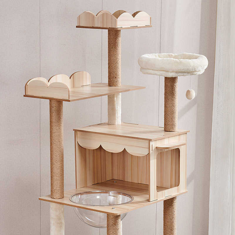 乐妃宠物用品超大猫爬架大型宠物窝四季通用外贸太空舱猫爬架猫窝