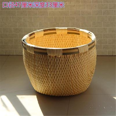 纯手工编织 竹筐 柳筐 柳条匾 超市卖场收纳筐 竹篮 老物件小笆斗