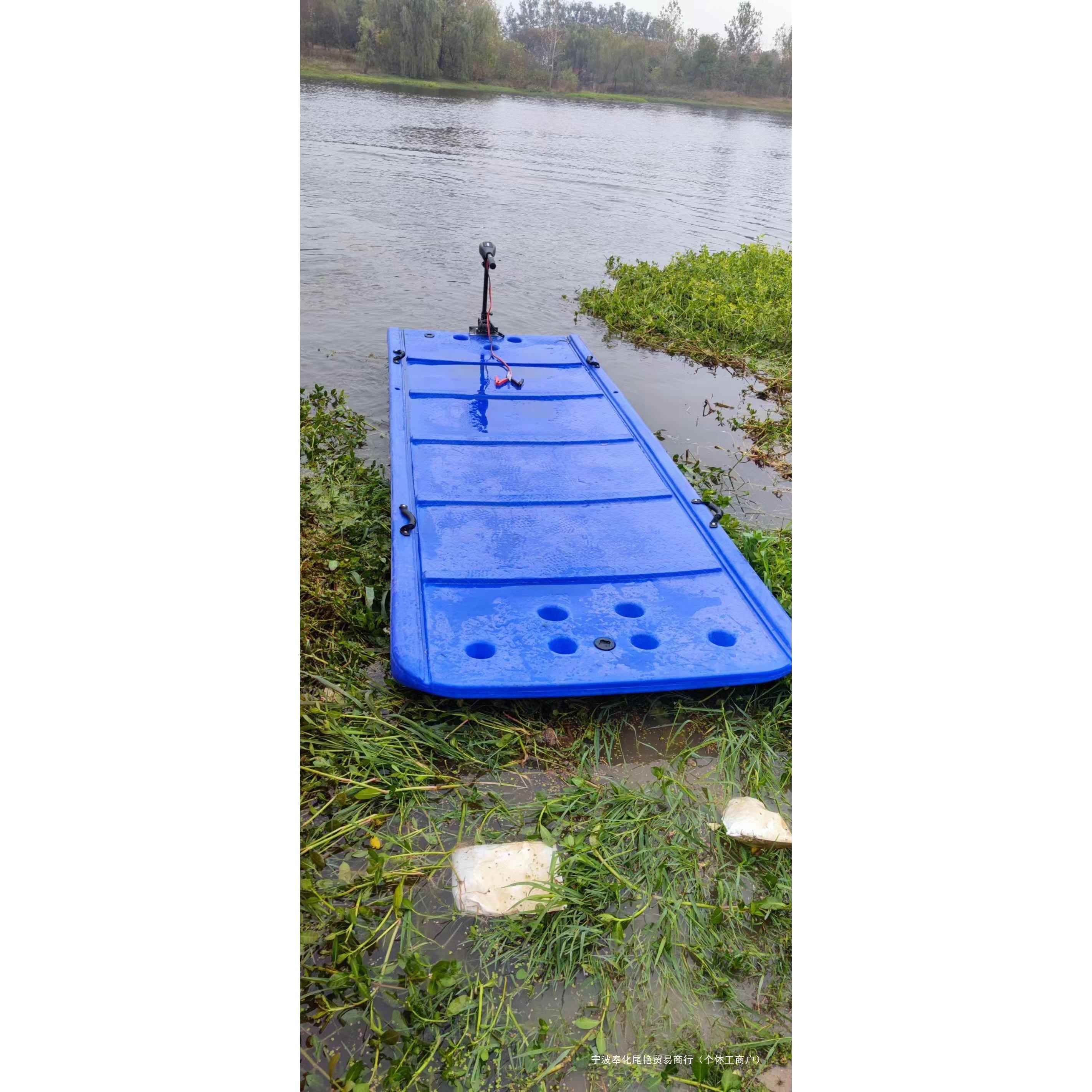 平板塑料牛筋船养殖浮台钓鱼船加厚渔船下网船抓鱼小船双层打捞船