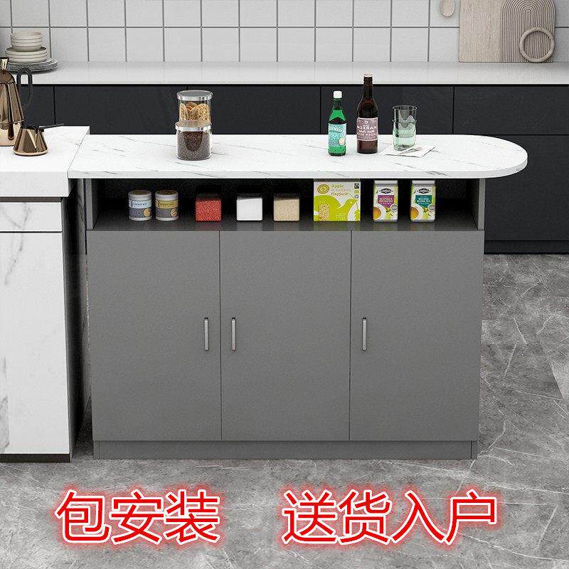 家用吧台桌子开放厨房客饭厅隔断柜定制小户型多功能餐柜双面
