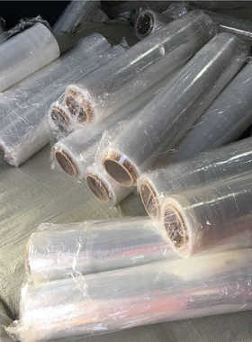 环保拉伸缠绕膜宽50cm100cm包装膜大卷工业商用保鲜膜打包膜