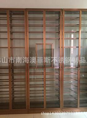 不锈钢玫瑰金酒架酒柜专业定 做 洋酒专卖店葡萄酒红酒陈列柜