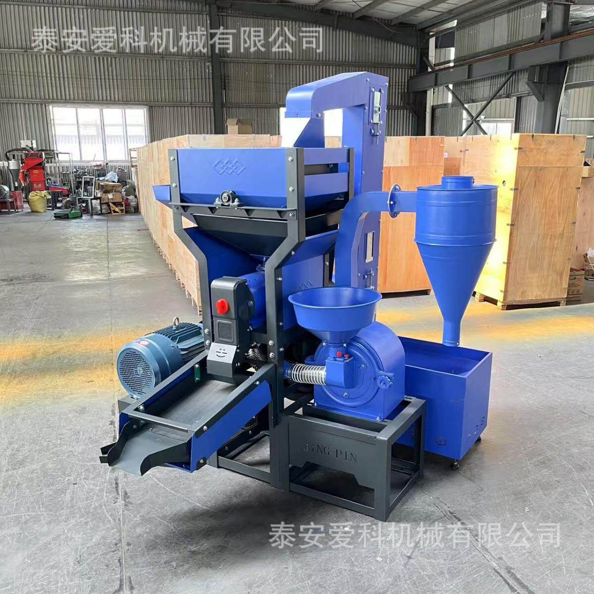外贸出口碾米机柴油机电机五合一打米机600kg谷物脱皮粉碎磨粉机