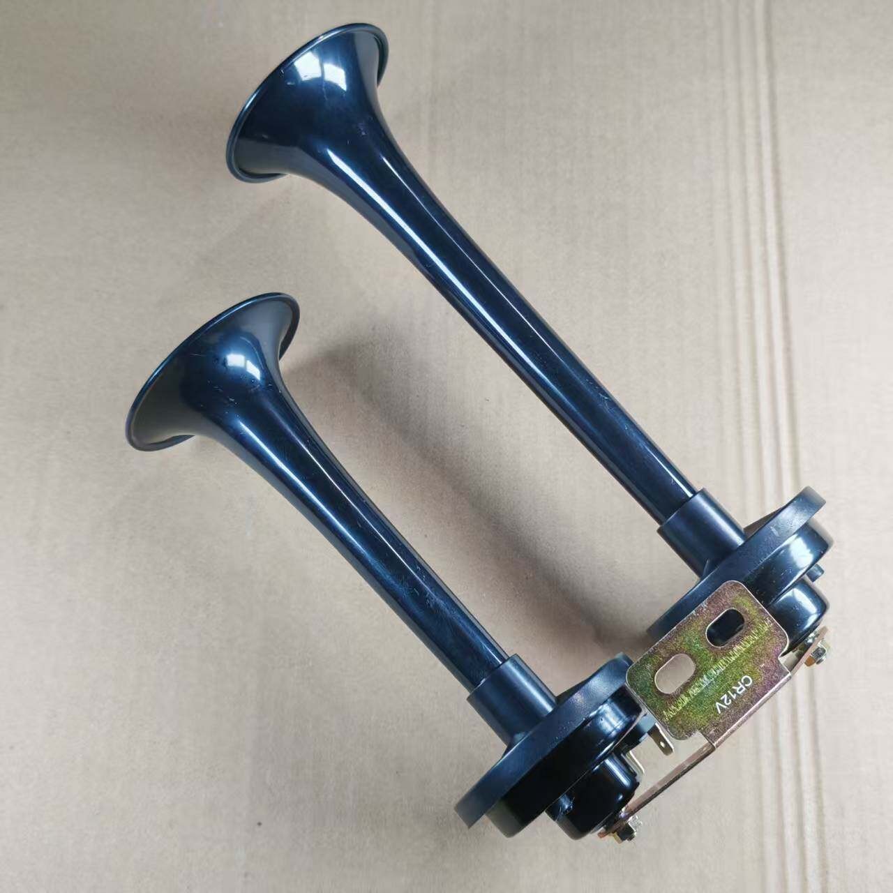 货车电控喇叭通用型超响高音双筒电喇叭防水炮筒喇叭汽车双喇叭