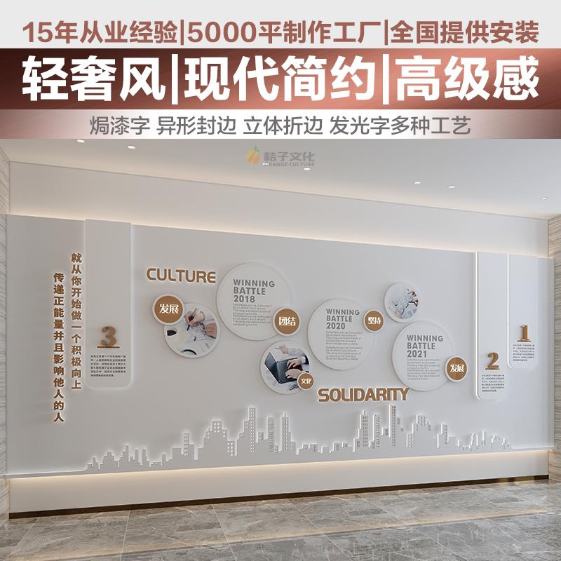 创意磁吸科技主题企业公司员工团队激励文化墙设计装饰贴挂画 画