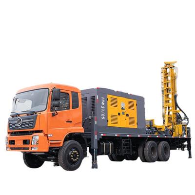 车载钻机打井机大型钻井设备气动水井矿产地质勘探车载水井钻机
