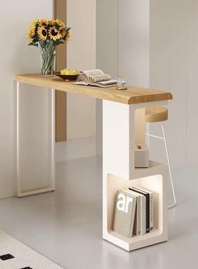 油风小户型台桌台储物柜QZ7J7M59阳台吧奶吧隔断柜客厅带光柜吧台