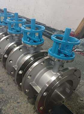 不锈钢铸钢硬密封蝶阀D043W/H/041W-16P无头法兰气动电动643/943