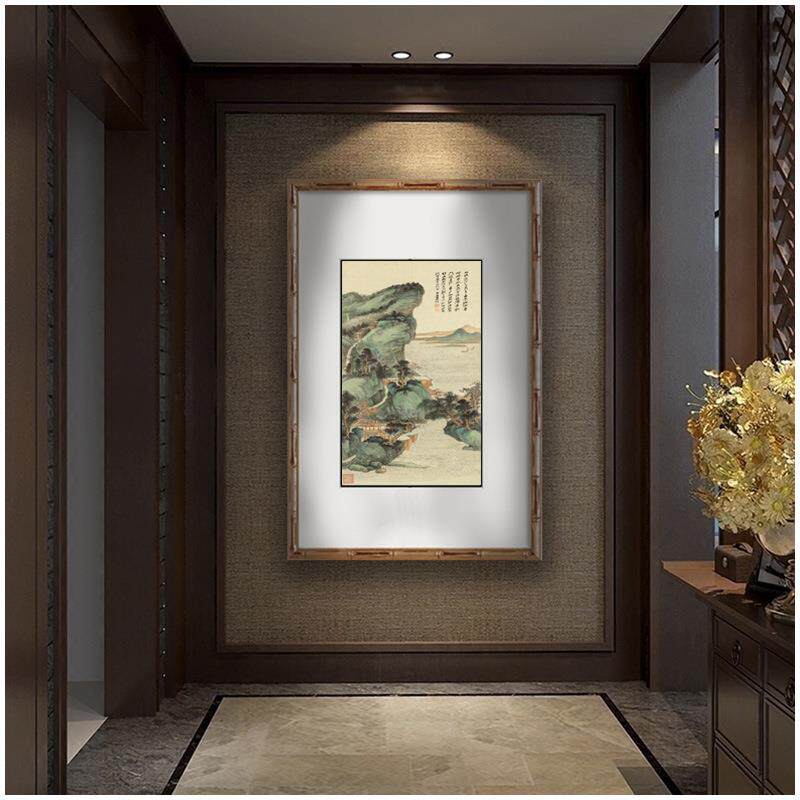 艺术微喷国画画芯复制装裱名家字画张大千玄关客厅装饰挂画