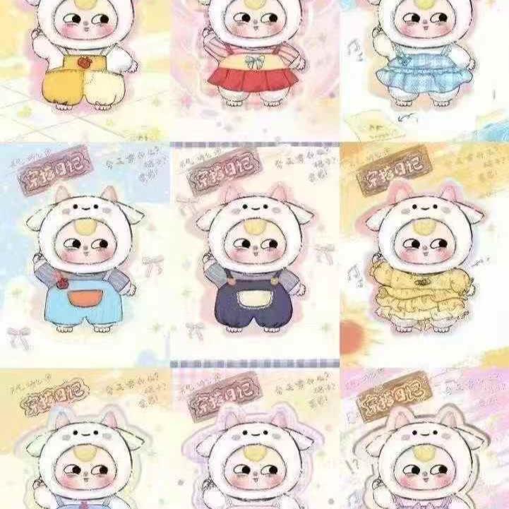 baby three娃三岁毛绒400%盲盒潮玩公仔可爱手办玩具