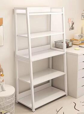 书架置物架ins落地卧室家用简约现代铁艺收纳展示架书架钢架靠墙