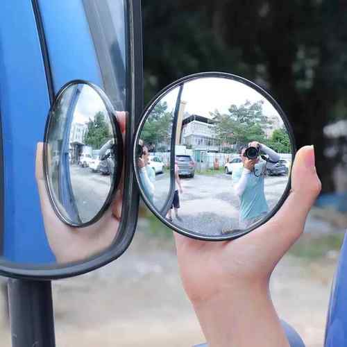 汽车后视镜小圆镜 大巴货车倒车镜薄款凸面镜广角盲点镜