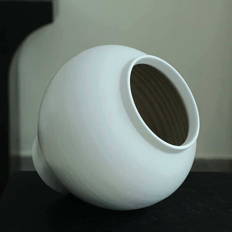 陶罐景德镇玄关花瓶花摆件空间禅意现代白色客厅手工大器简约日式,家居饰品,花瓶,淘宝优惠券,粉丝福利购,淘宝优惠卷