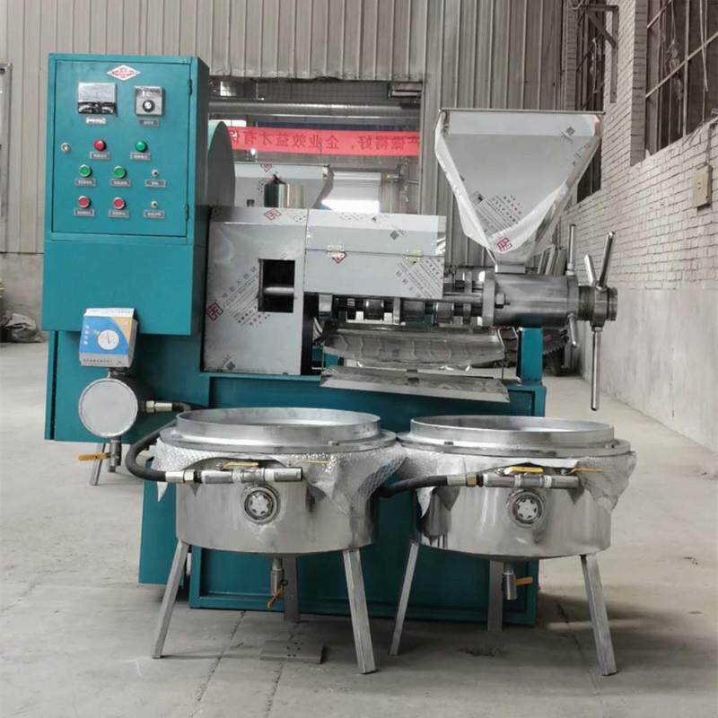 商用中型花生菜籽榨油机油坊茶籽压榨机带滤油机凯创粮油设备厂家