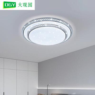 约客厅厅灯吸顶灯灯2026新款现代简大气客厅灯大主灯轻奢水晶3862