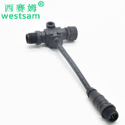 线缆微型型连接器m12总线防水 芯电源接头微型nmea20005t