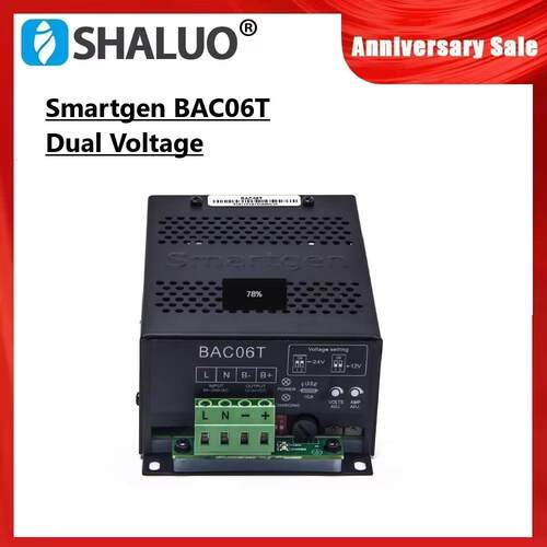Smartgen BAC06T 6A 3A 发电机自动智能电池充电器 12V 24V浮充