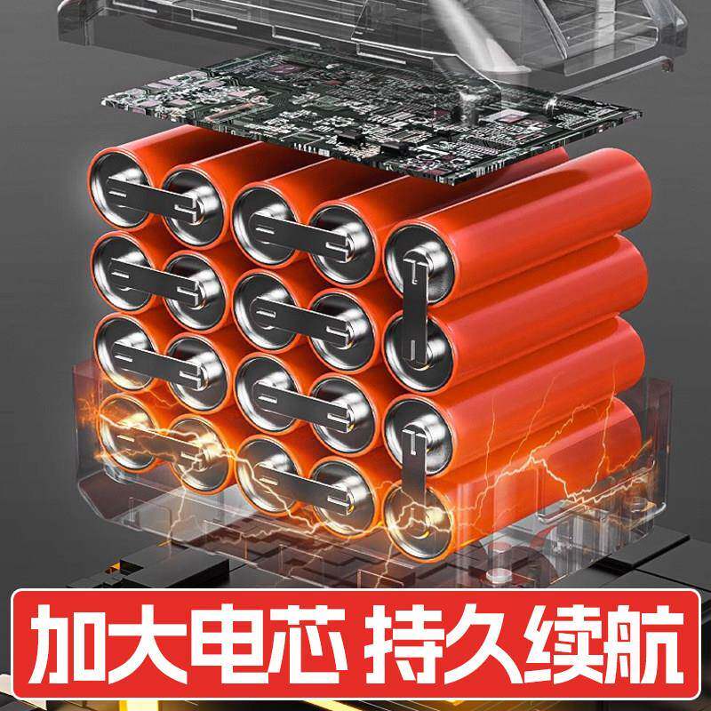充树电式电锯家用型手持大大功率小锂电池容量链条剧锯神器13伐木