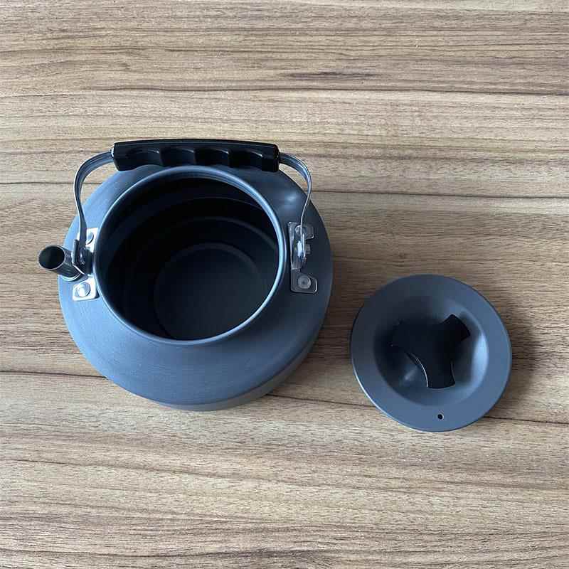 新款直销直供户外水壶咖啡壶方便携带便利炊具水壶手柄胶木可折叠