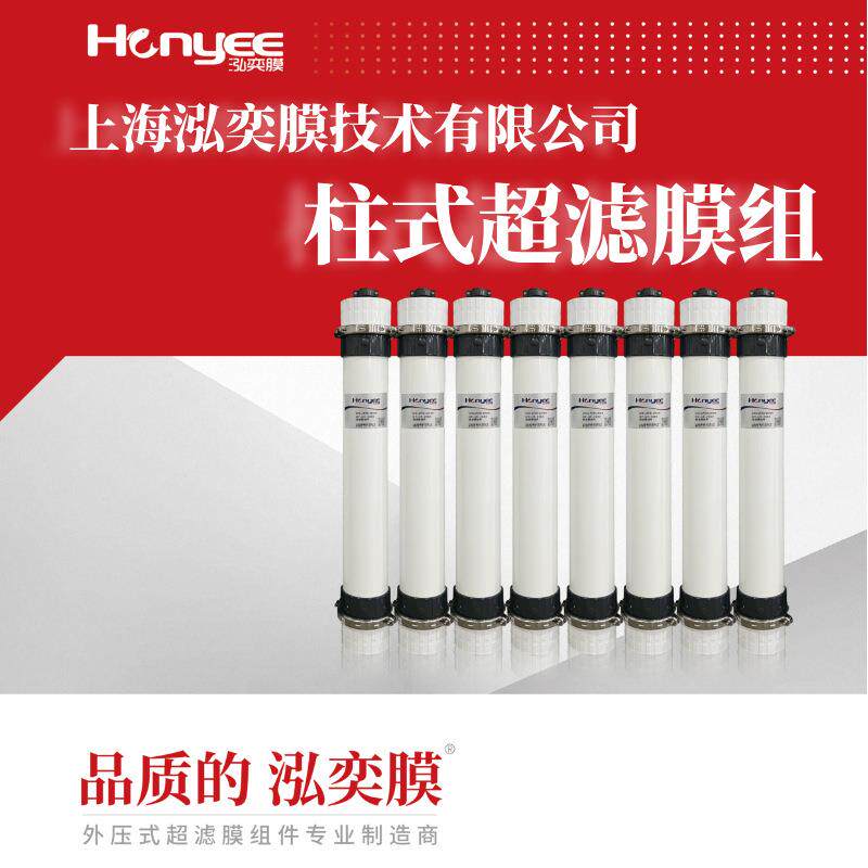 上海泓奕膜厂家超滤膜中空纤维工业柱式超滤膜组件特种滤膜B1