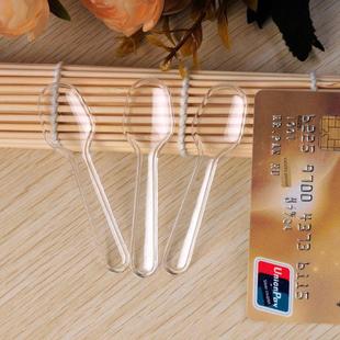 500支/包一次性塑料品尝勺透明布丁勺冰淇淋勺小勺酸奶勺品尝勺