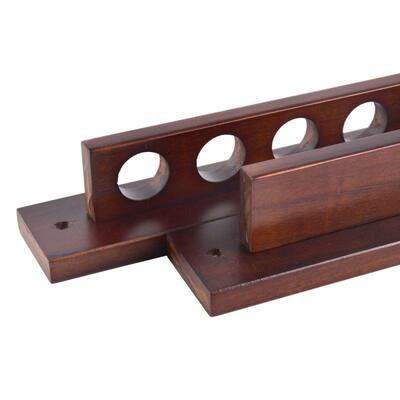 实木球杆壁挂架 孔位球杆架 台球杆配件 billiard cue rack
