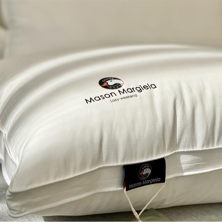 高定舒适罗卡那鹅枕芯白鹅绒枕芯64074饱羽满舒适绒立体绒枕芯