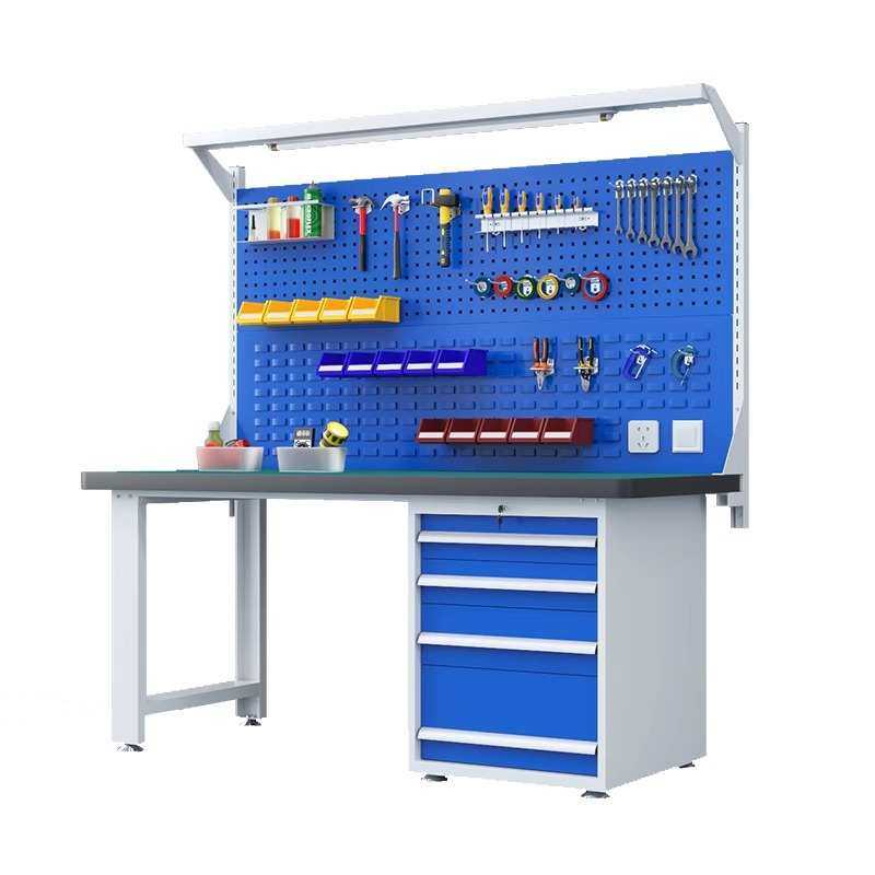 重型工作台钳工台不锈钢操作台车间防静电工作台实验桌维修工具桌