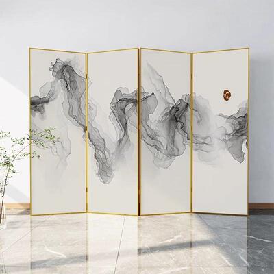 轻奢铝合金屏风折叠移动