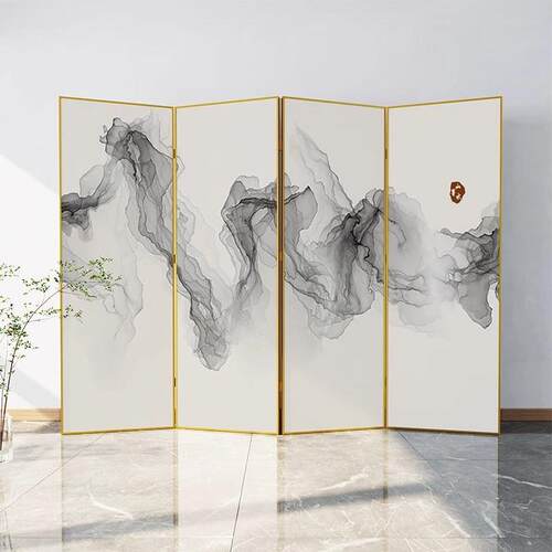 轻奢铝合金屏风折叠移动