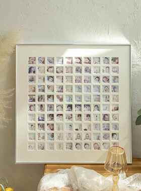 宫格00相框洗照片做成照Y2102/1片物框爱情纪念48童礼d1iy像架框