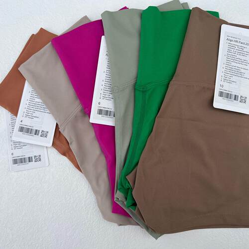 Women's high waist and hip yoga shorts, running sports,