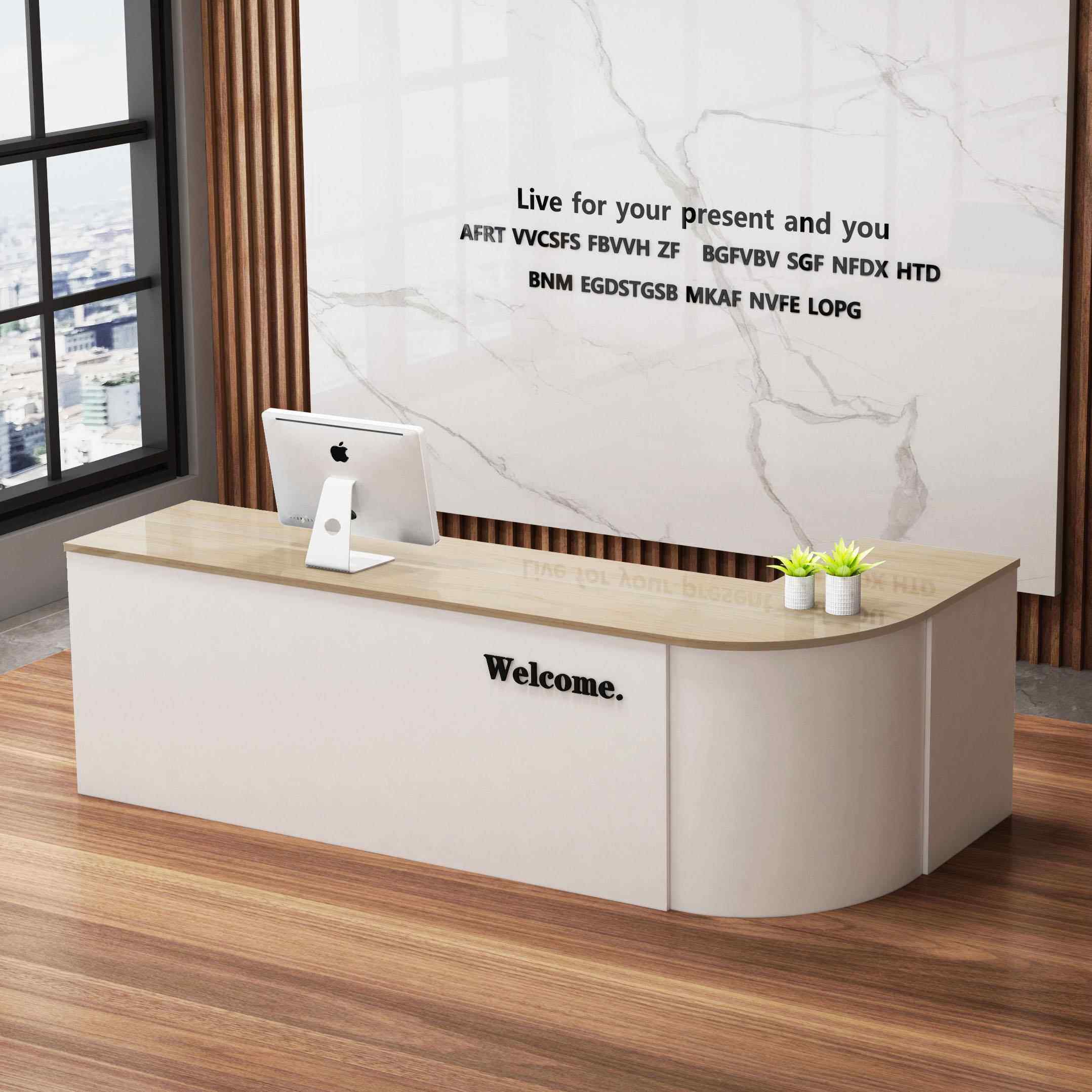 收银台吧台前台接待台柜台转角办公桌店铺小型超市水果店简约现代