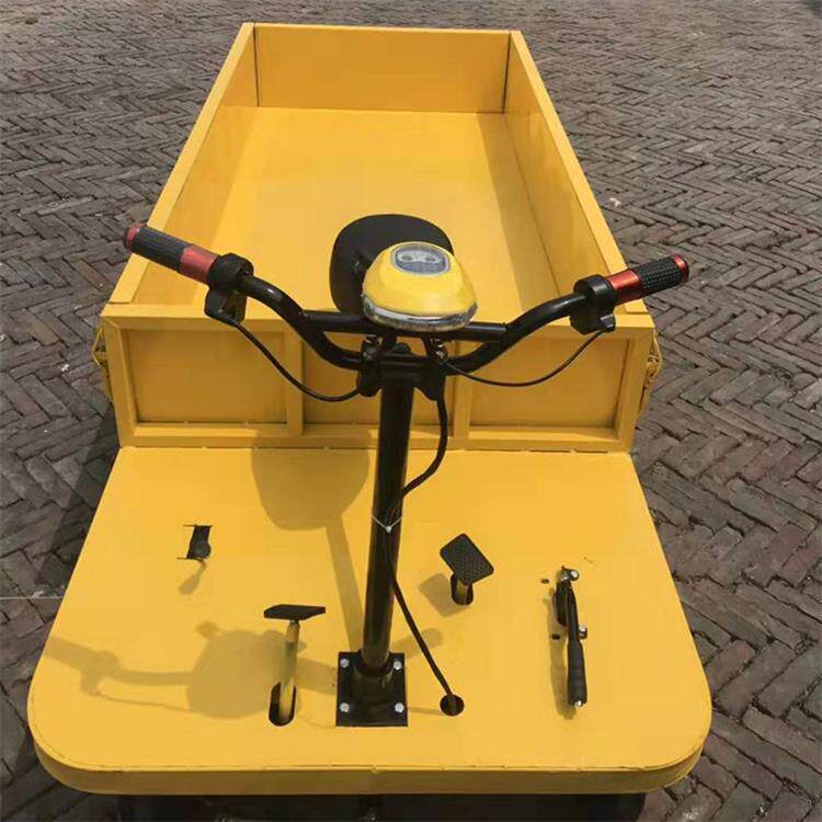 工地动手推平板车平板843搬运拉电砖车电动平板运输车