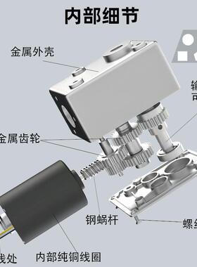 588-42大6大功率蜗434杆无刷电机120V正反转扭矩直流减速马2达24V