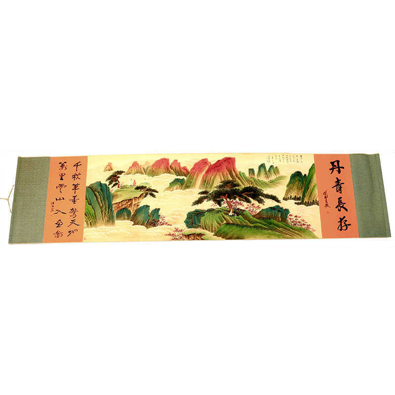 厂家批发四连壁画名人仿古字画卧室山水人物四条屏挂画客厅
