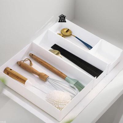 2920抽屉分隔整理盒桌面加厚储物盒厨房长方形收纳盒塑料小盒子