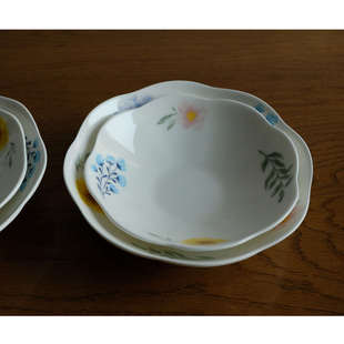 家用餐具瓷器釉下彩骨瓷盘月光盘深菜盘汤盘饭盘甜品盘子 春自在
