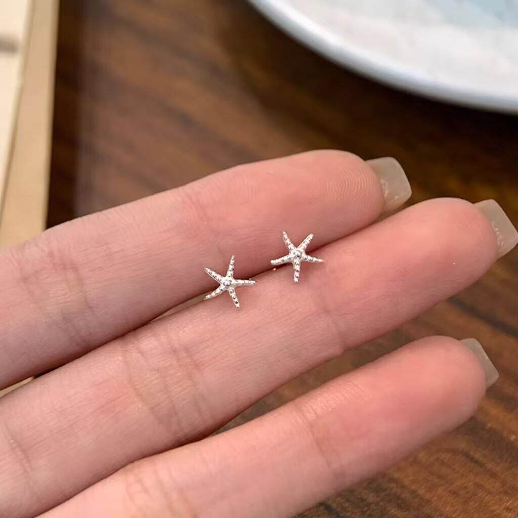 高级海耳针女小众耳环新款螺丝精致耳饰养耳洞睡觉免摘1029k