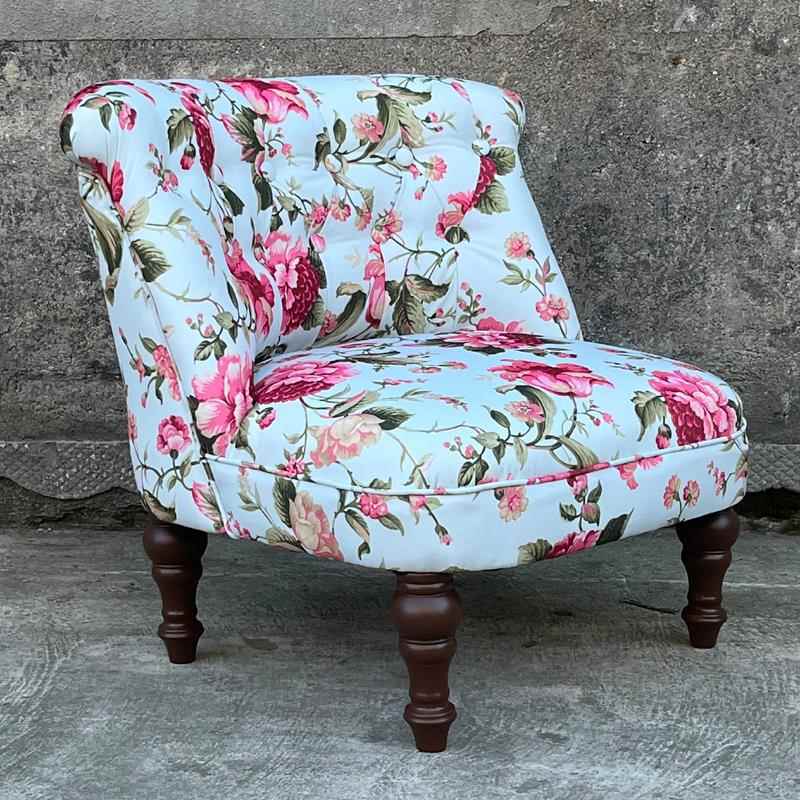 正品名欧式创意矮凳客实木靠背几凳北茶欧卧室酒店宿客栈单人沙厅